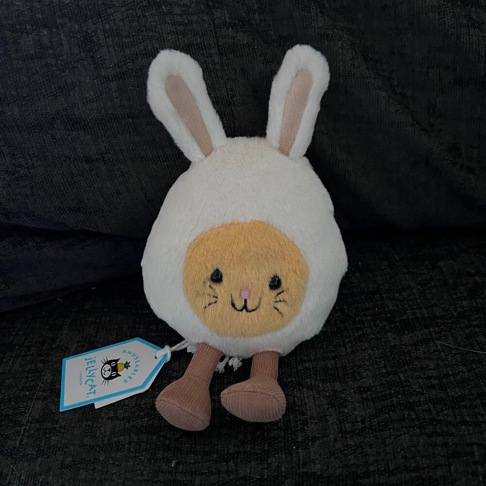 JELLYCAT AMUSEABLES BUNNY EGG-5.5" TALL-A6BEBN-NWT!